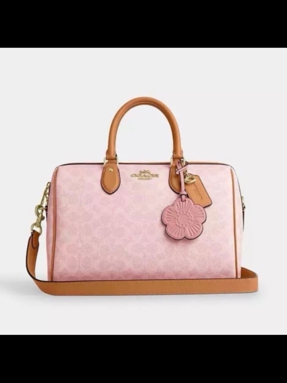 Coach Large Rowan Powder Pink NWT